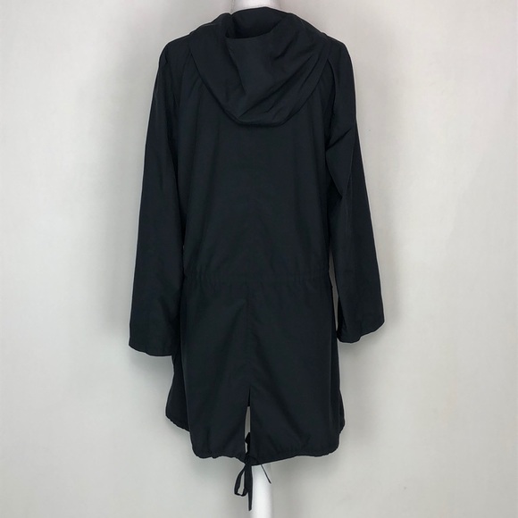 SOLD NWOT Eileen Fisher Gray Hooded Windbreaker - Picture 3 of 7